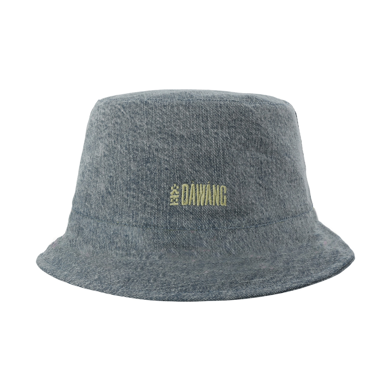 Fan Reversible Bucket Hat Denim/Green by DAWANG