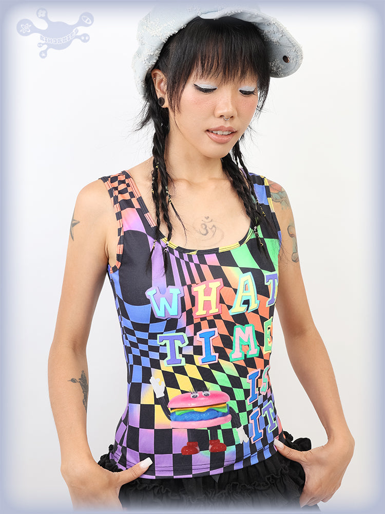 Decora Kei Burger Fantasy Cropped Vest Top – NIHONKIDS by Land Decora