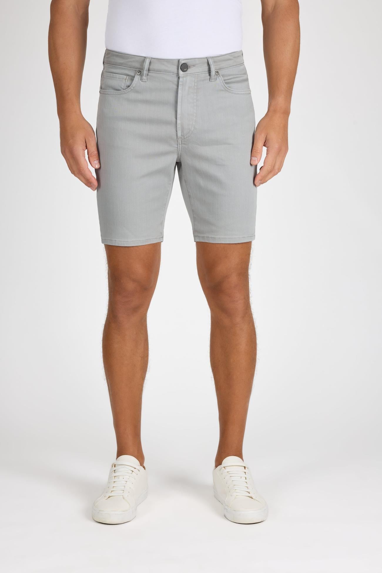 Brando Short Light Grey Stretch Jean Short by MONFRERE