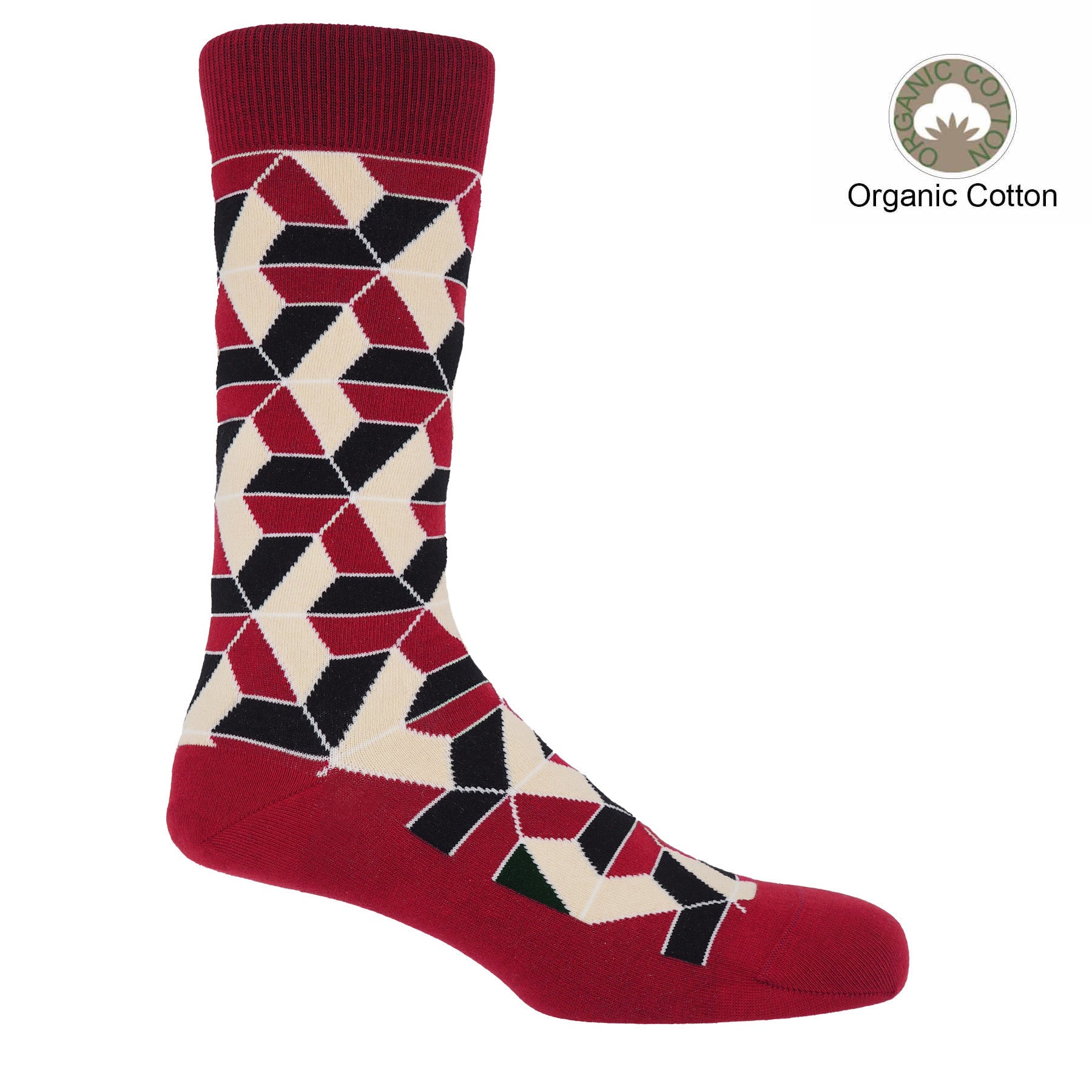 Vertex Men's Socks - Red by Peper Harow