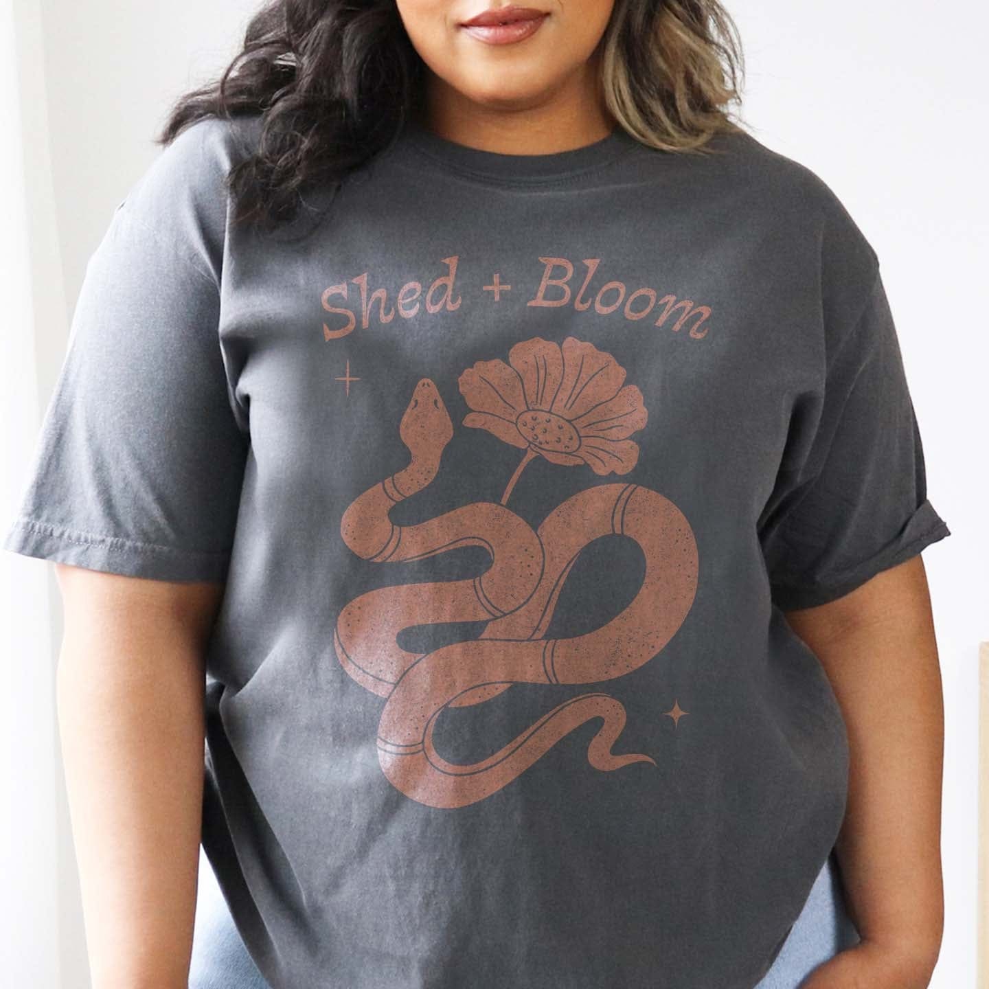 Shed + Bloom Snake Boho Western T-Shirt by DILLO Outfitters