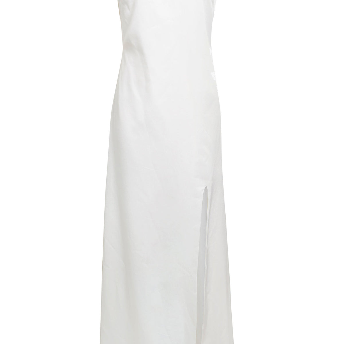 Roya Backless Satin Maxi Dress – Asymmetric Neckline & Slit By Sarvin by Sarvin