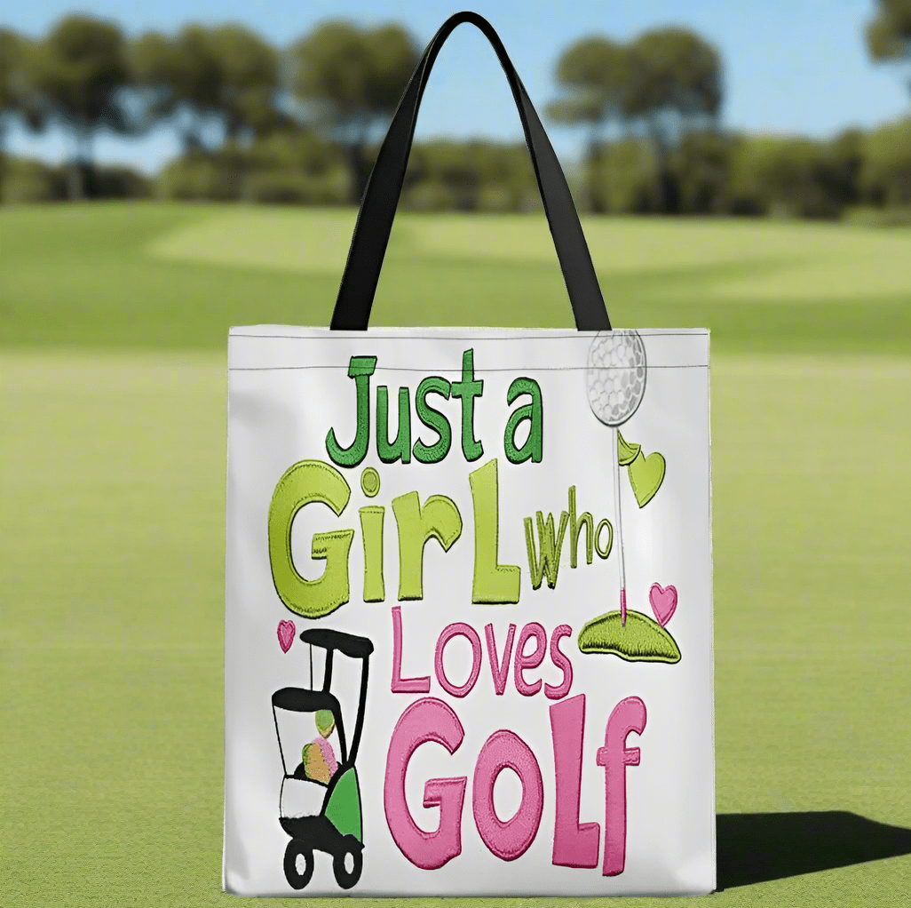 Just a Girl Who Loves Golf Bag by Putter Girl