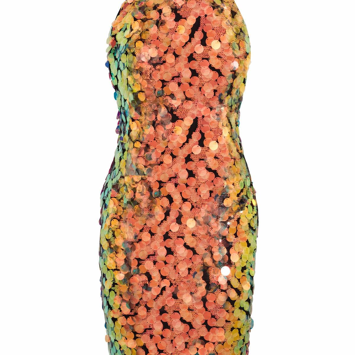 Nova Embellished Sequin Mini Dress – Multi-Coloured Sparkle By Sarvin by Sarvin