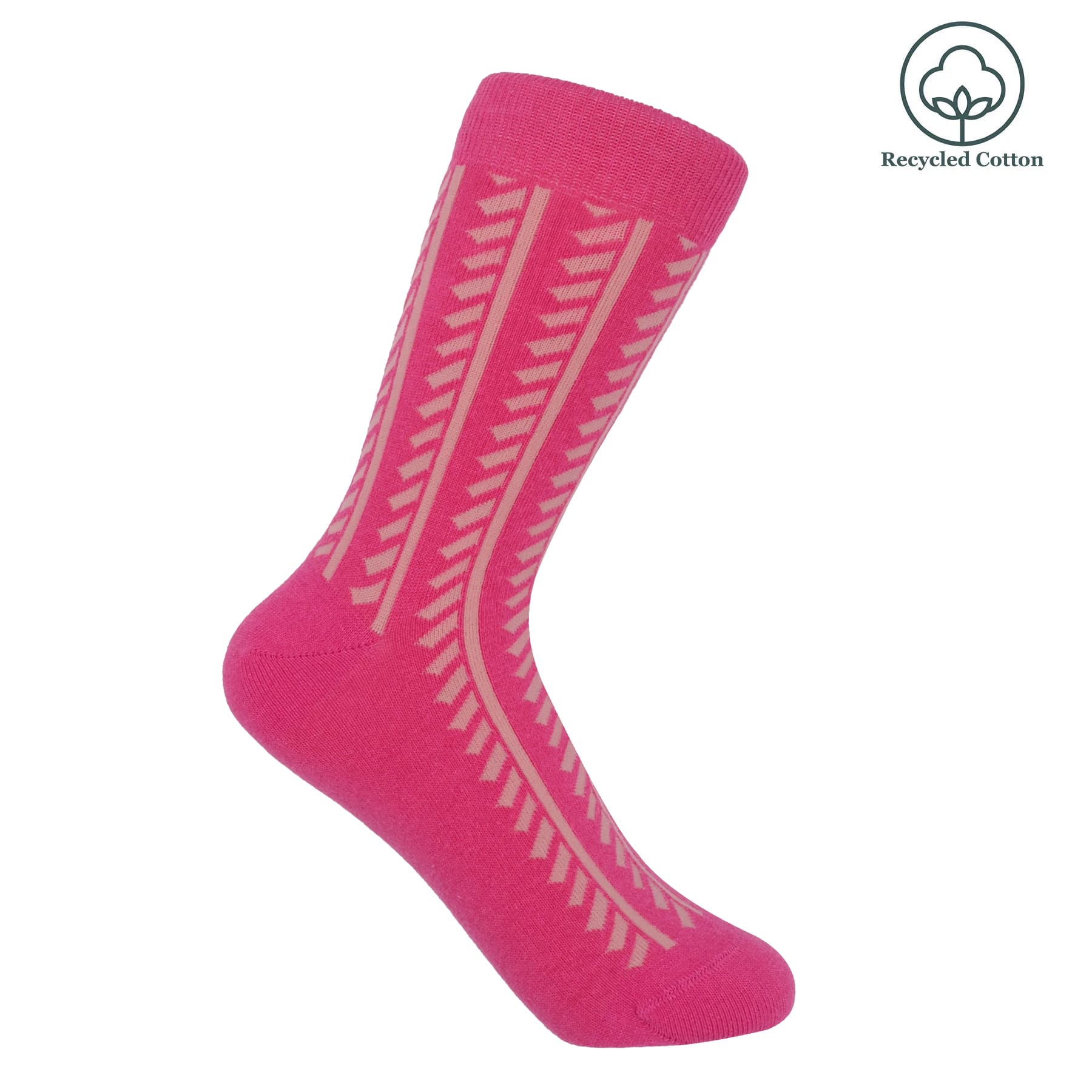 Vector Stripe Women's Socks - Pink by Peper Harow