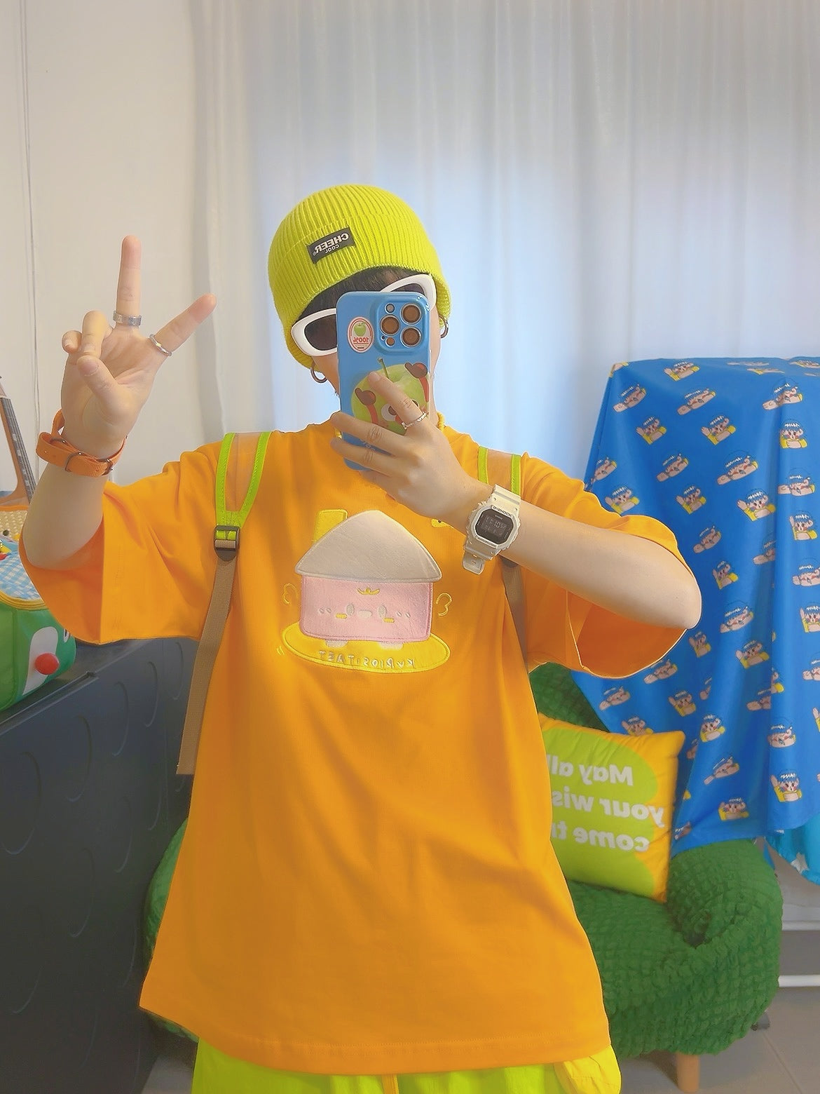 KURIOSITAET - Decora Kei Little House Embroidered T-Shirt by Land Decora