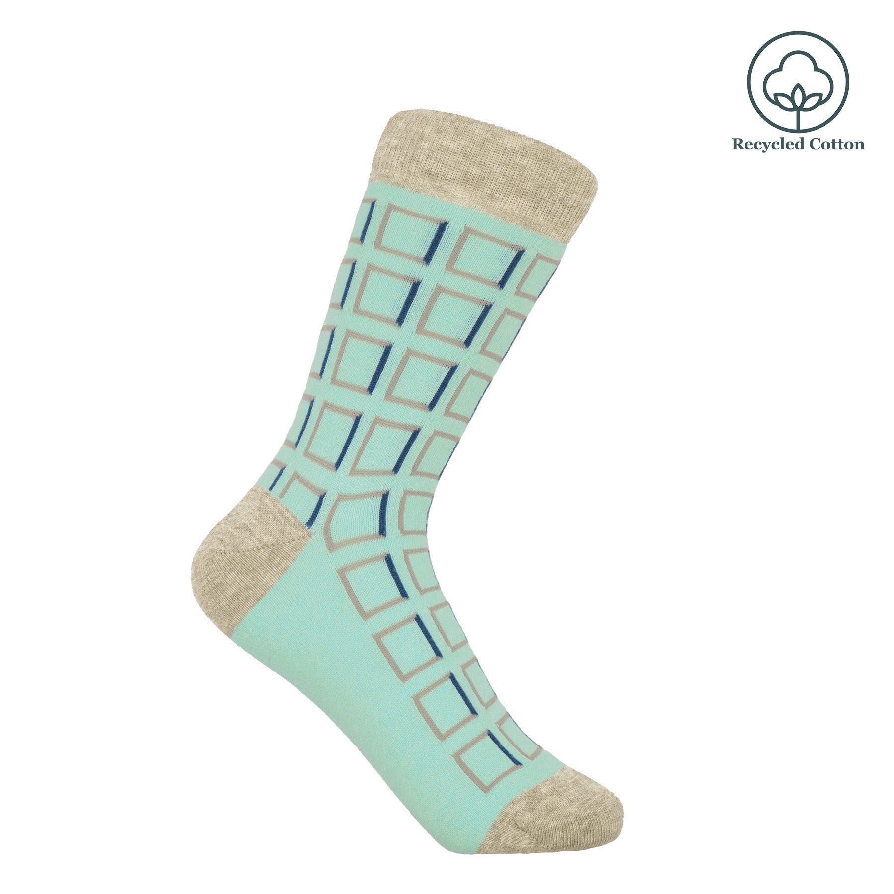 Cube Women's Socks - Blue by Peper Harow