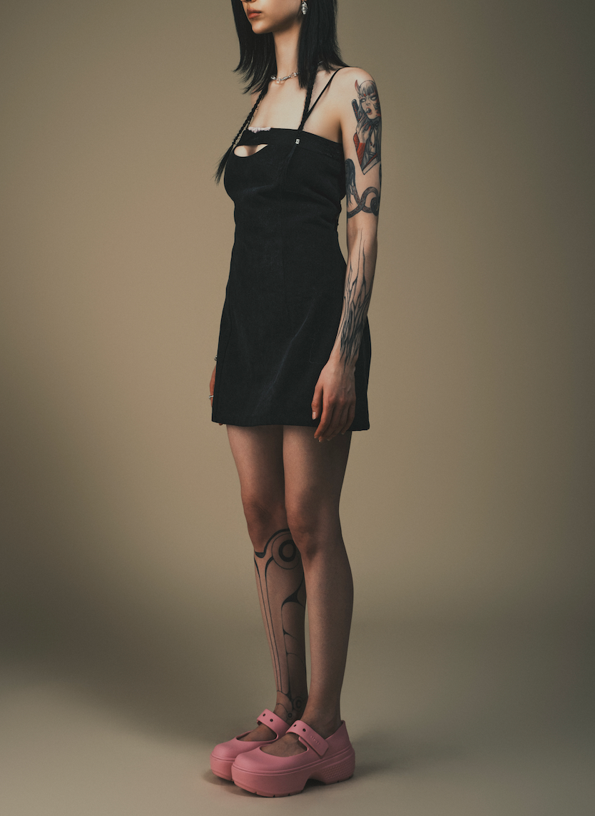 Fen Denim Mini Dress by DAWANG