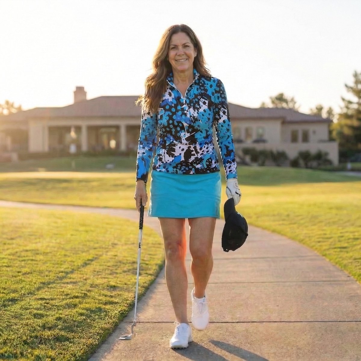 Winter Blue Polo by Putter Girl
